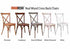 Chivari White Distressed ToughResin™ Cross Back Chair CXRWD-ZG-T