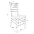 Chivari Black Woodgrain ToughResin™ Chiavari Chair CCRBB-MONO-AX-T
