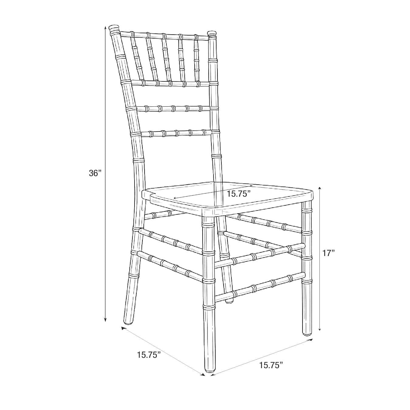 Chivari Gold ToughWood™ Chiavari Chair CCWG-ZG-T