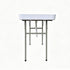 Chivari 47" x 24" (4 Foot ) White Plastic Ice Cooler Table with Steel Frame TPLSIC4724-LF