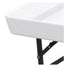Chivari 47" x 24" (4 Foot ) White Plastic Ice Cooler Table with Steel Frame TPLSIC4724-LF