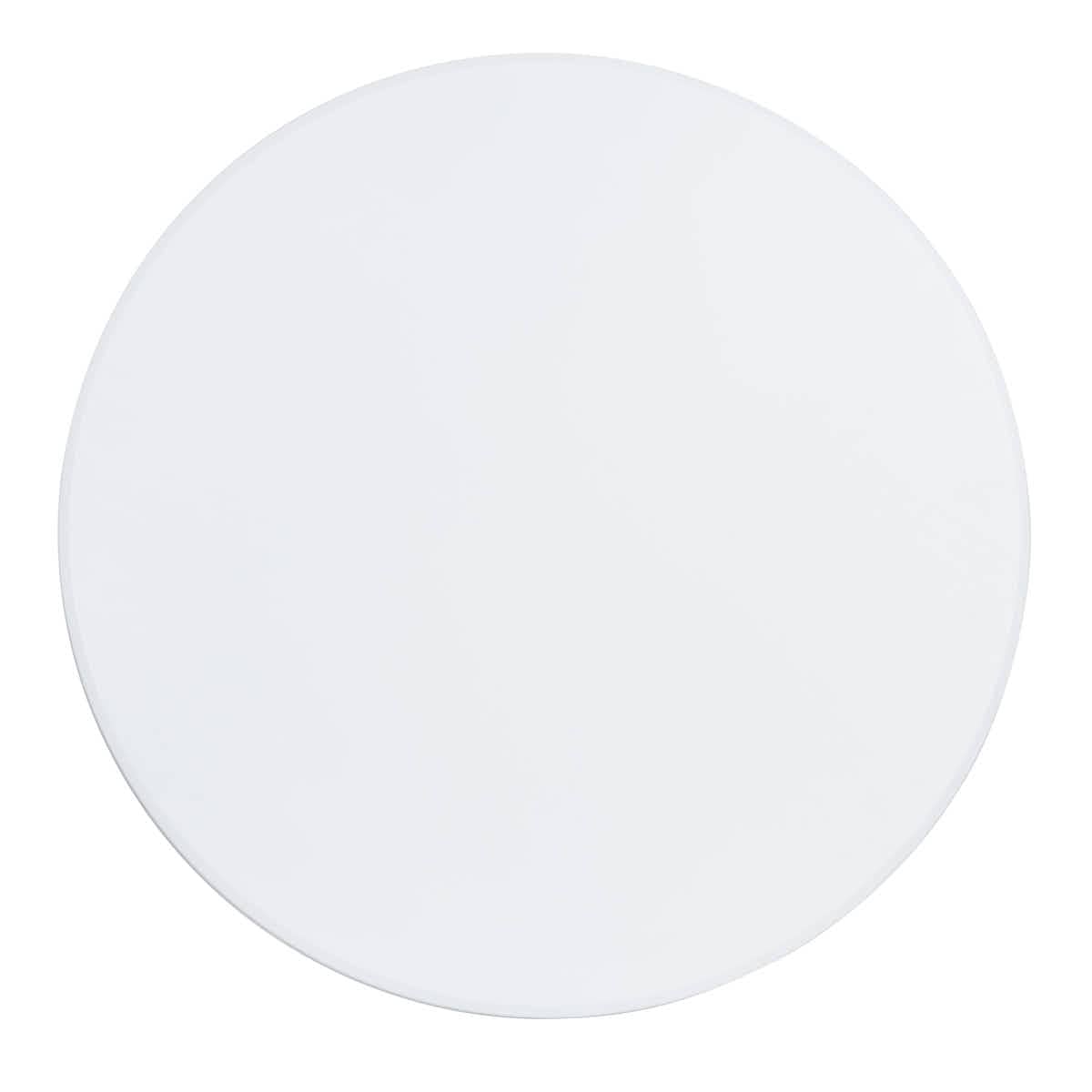 Chivari 31.5" Round White Plastic Cocktail Table TPLSRD31.5COCKTAIL-WHI-CX-T
