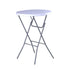 Chivari 32" Round White Plastic Cocktail Table TPLSRD32COCKTAIL-LF-T