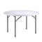 Chivari 48" (4 Foot) Round Heavy Duty Plastic Folding Table TPLSRD48-LF-T
