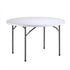 Chivari 48" (4 Foot) Round Heavy Duty Plastic Folding Table TPLSRD48-LF-T