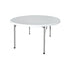 48" (4 Foot) Round Heavy Duty Plastic Folding Table with Steel Skeleton