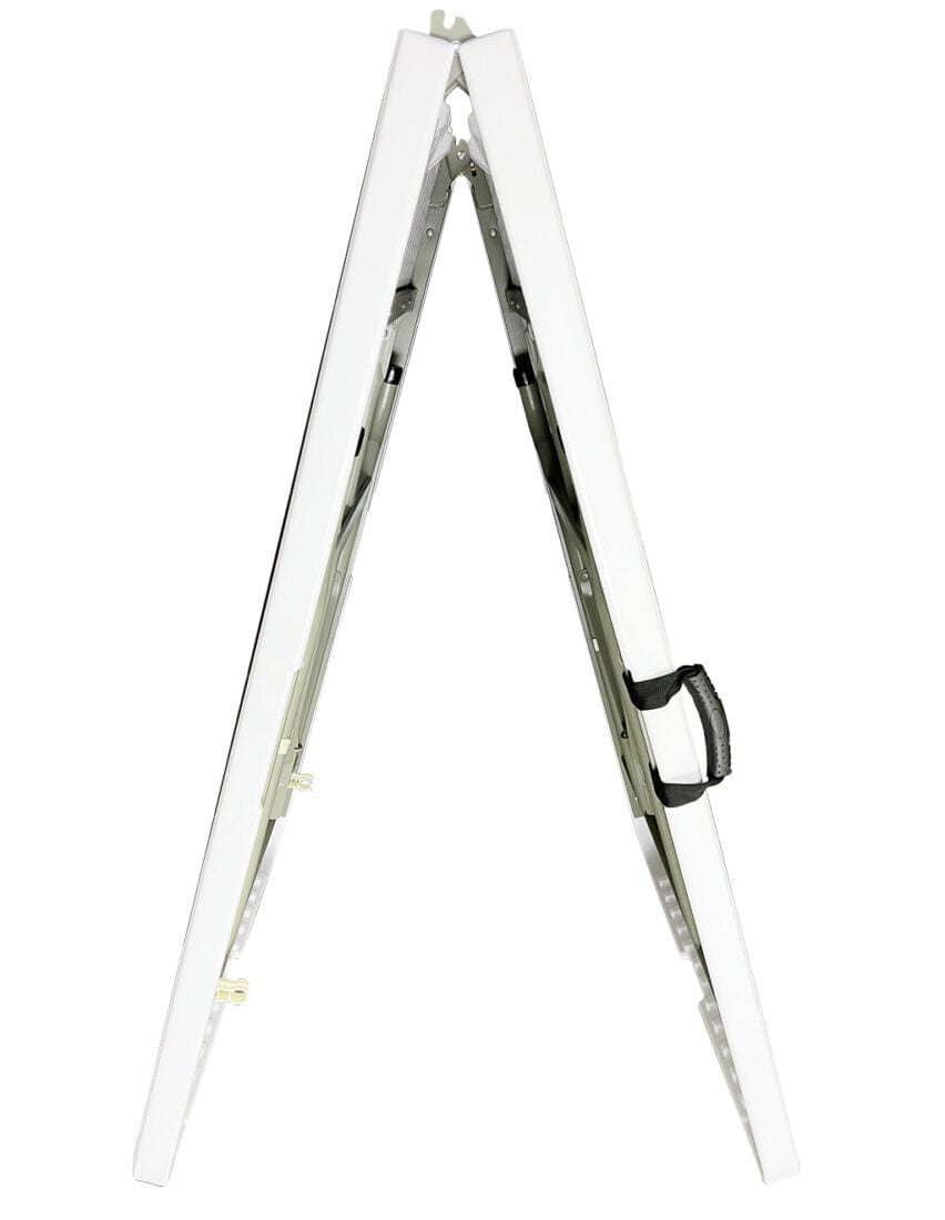 Chivari 96" x 30" (8 Foot) Rectangle Heavy Duty  Fold-In-Half Plastic Table TPLSRT9630-BF-AX-T