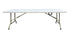 Chivari 96" x 30" (8 Foot) Rectangle Heavy Duty  Fold-In-Half Plastic Table TPLSRT9630-BF-AX-T