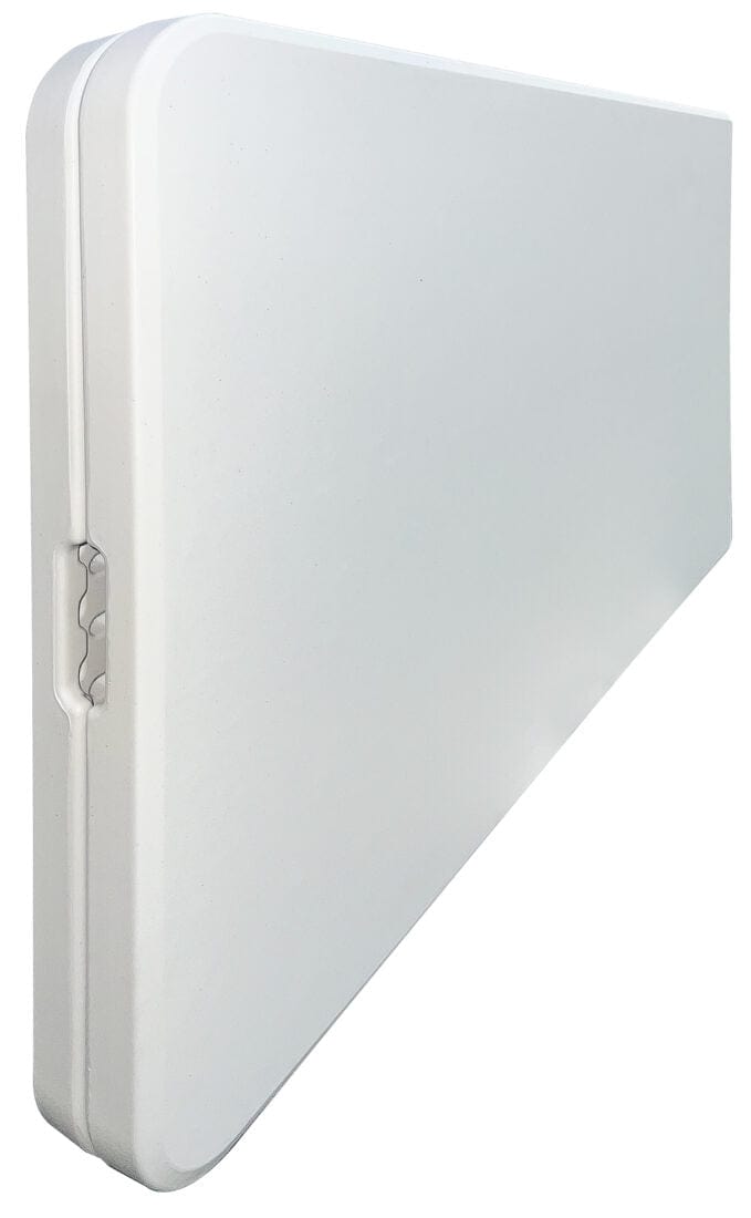 Chivari 96" x 30" (8 Foot) Rectangle Heavy Duty  Fold-In-Half Plastic Table TPLSRT9630-BF-AX-T
