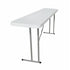 Chivari 72" x 18" (6 Foot) Rectangle Plastic Folding Table TPLSRT7218-LFT