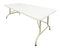 Chivari 72" x 30" (6 Foot) Rectangle Fold-In-Half Plastic Table TPLSRT7230-BF-LF-T