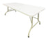 Chivari 72" x 30" (6 Foot) Rectangle Fold-In-Half Plastic Table TPLSRT7230-BF-LF-T