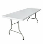72" x 30" (6 Foot) Rectangle Heavy Duty Plastic Folding Table