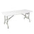 Chivari 96" x 30" (8 Foot) White Rectangle Plastic Table TPLSRT9630-LFT