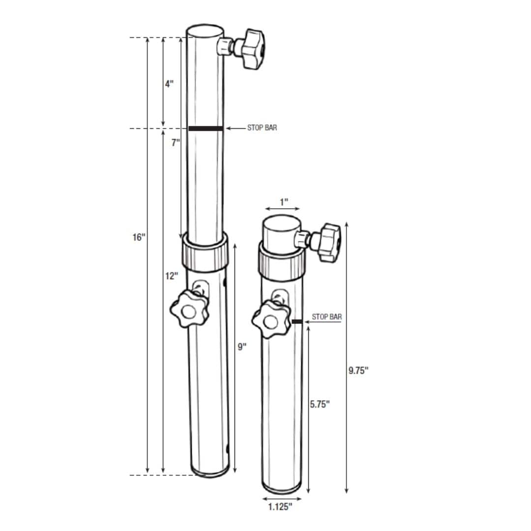 Chivari Plywood Table Leg Extensions adjusts to 36" or 42" Height Set of 4 TPLY-LGEXT-AX