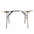 8 Plywood 60" (5 Foot) Round Folding Tables with Metal Edge + Steel Banquet Table Cart