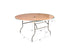 10 Plywood 60" (5 Foot) Round Folding Tables with Metal Edge + Extra Large Steel Banquet Table Cart