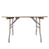8 Plywood 60" (5 Foot) Round Folding Tables with Vinyl Edge + Extra Large Steel Banquet Table Cart