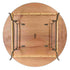 Chivari 72" (6 Foot) Round Heavy Duty Metal Edge Plywood Folding Banquet Table TPLYRD72MG-AX-T