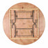 8 Plywood 72" (6 Foot) Round Folding Tables with Vinyl Edge + Extra Large Steel Banquet Table Cart