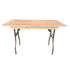 Chivari 48" x 24" 4 Foot Rectangle Heavy Duty Plywood Folding Table TPLYRT4824MG-AX-T