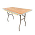 Chivari 48" x 24" 4 Foot Rectangle Heavy Duty Plywood Folding Table TPLYRT4824MG-AX-T