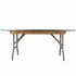 Chivari Kids 48" x 30" (4 Foot) Rectangle Plywood Folding Banquet Table TPLYRT4830MG-KID-AX-T