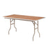 Chivari 60" x 30" (5 Foot) Rectangle Heavy Duty Plywood Folding Table with Steel Skeleton™ TPLYRT6030MG-ST-AX-T