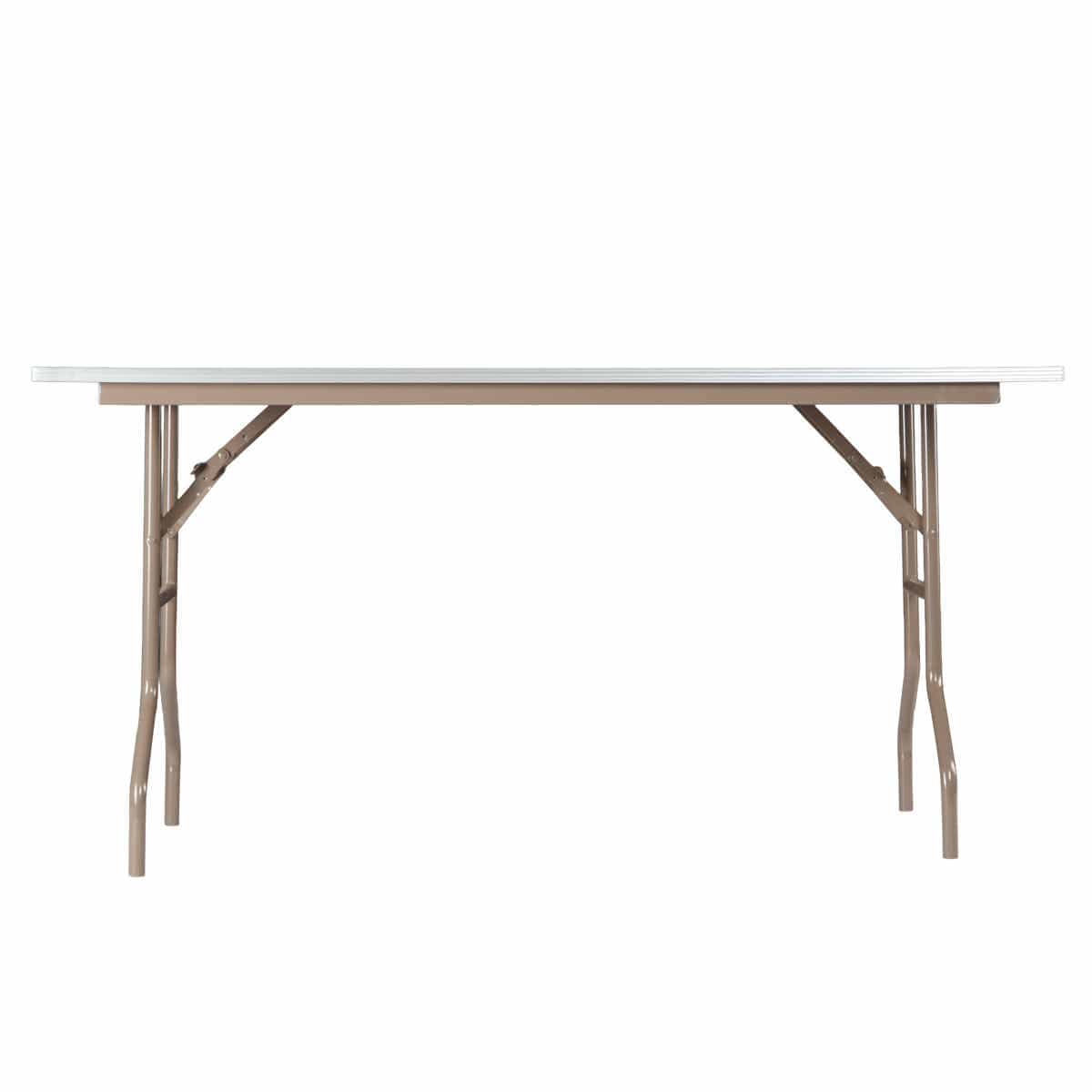 Chivari 60" x 30" (5 Foot) Rectangle Heavy Duty Plywood Folding Table with Steel Skeleton™ TPLYRT6030MG-ST-AX-T