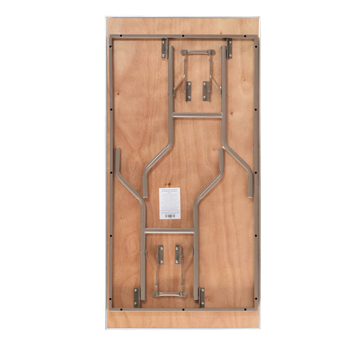 Chivari 60" x 30" (5 Foot) Rectangle Heavy Duty Plywood Folding Table with Steel Skeleton™ TPLYRT6030MG-ST-AX-T