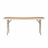 Chivari 72" x 18" (6 Foot) Rectangle Heavy Duty Plywood Folding Seminar Table with Metal Edge TPLYRT7218MG-AX-T