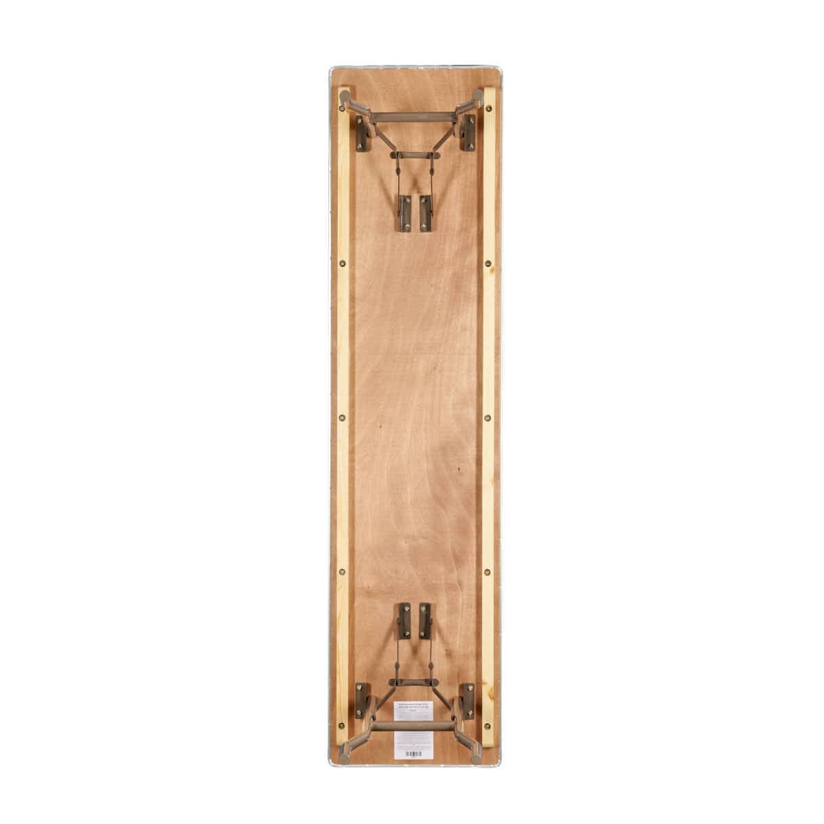 Chivari 72" x 18" (6 Foot) Rectangle Heavy Duty Plywood Folding Seminar Table with Metal Edge TPLYRT7218MG-AX-T