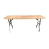Chivari 72" x 24" (6 Foot) Rectangle Plywood Folding Table TPLYRT7224MG-AX-T