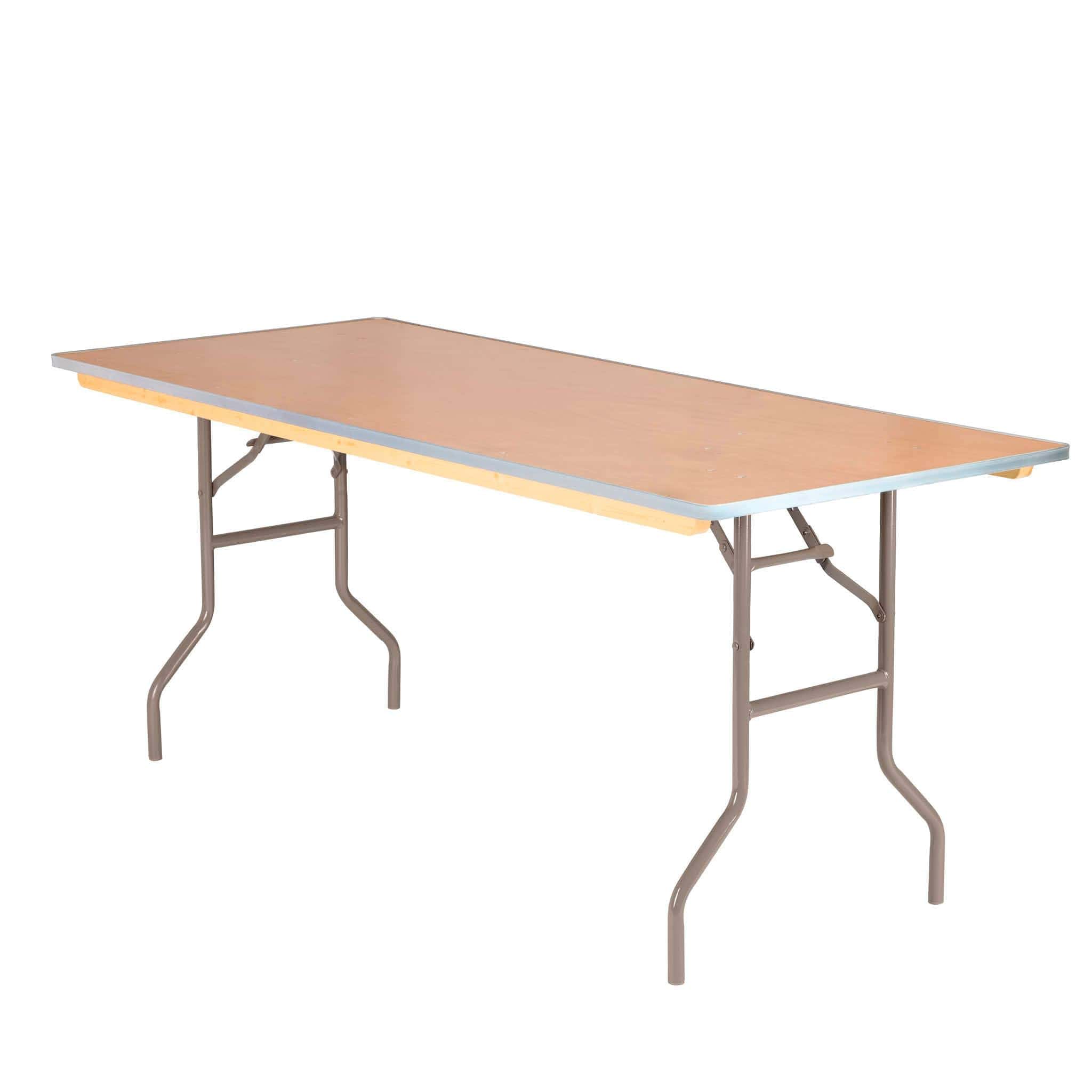 Chivari 6 Foot (72"x30") Rectangle Plywood Table and Bar Top TPLYRT7230-BAR-KT-AX