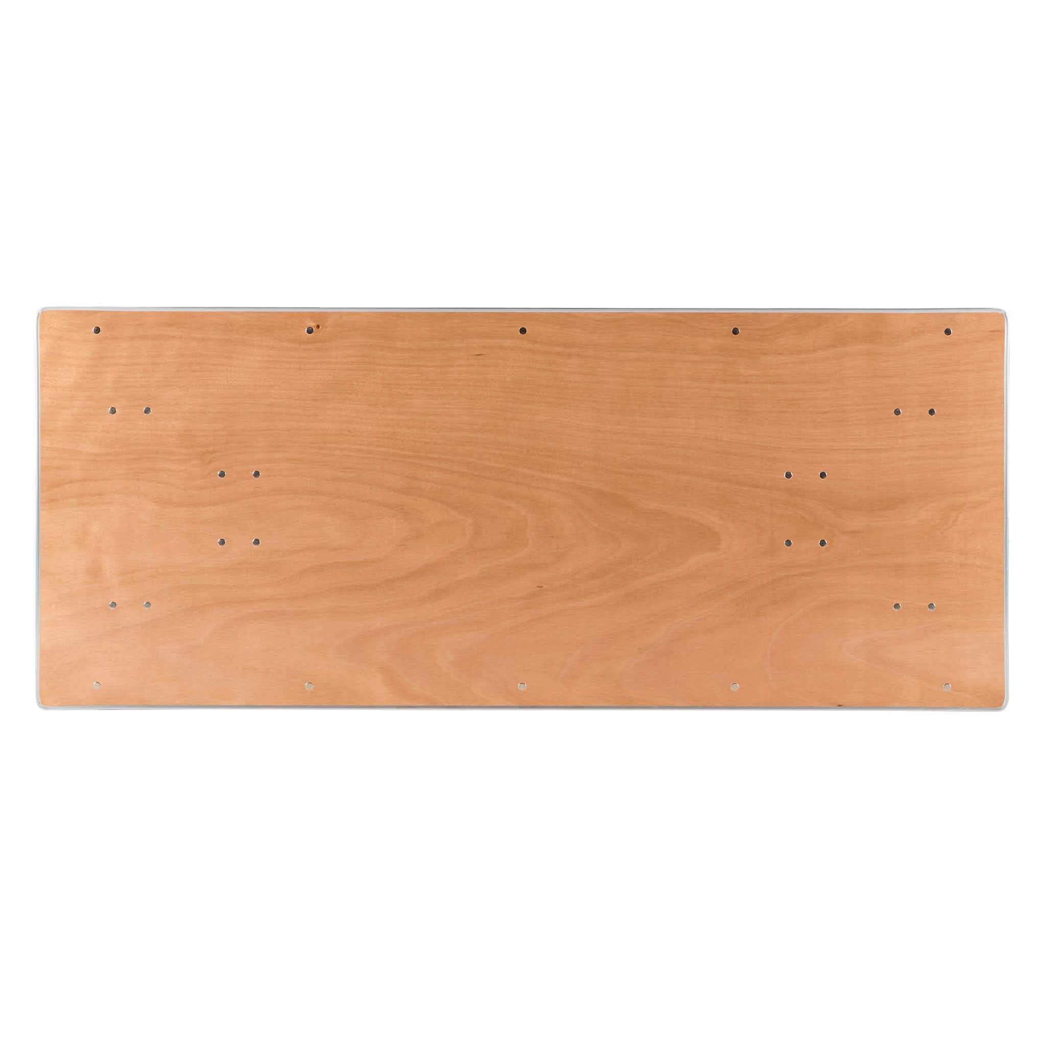 Chivari 6 Foot (72"x30") Rectangle Plywood Table and Bar Top TPLYRT7230-BAR-KT-AX