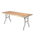 10 Plywood 72" x 30" (6 Foot) Rectangle Folding Tables with Metal Edge + Steel Banquet Table Cart