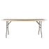 10 Plywood 72" x 30" (6 Foot) Rectangle Folding Tables with Metal Edge + Steel Banquet Table Cart