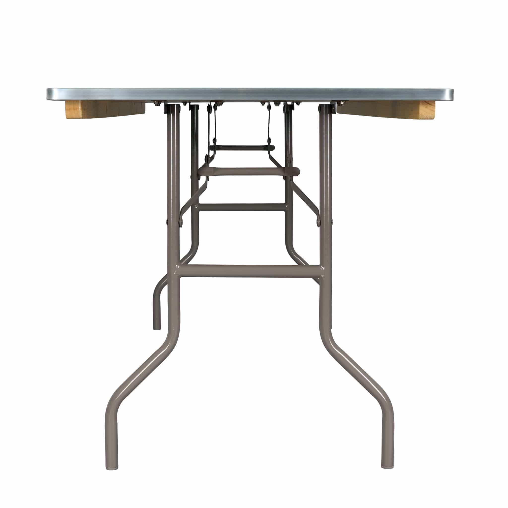 Chivari 72" x 30" (6 Foot) Rectangle Plywood Folding Table TPLYRT7230MG-AX-T