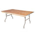 Chivari 72" x 42" (6 Foot) Rectangle Plywood Folding Table with Metal Edge TPLYRT7242MG-AX-T