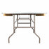 Chivari 72" x 42" (6 Foot) Rectangle Plywood Folding Table with Metal Edge TPLYRT7242MG-AX-T
