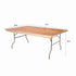 Chivari 72" x 48" (6 Foot) Rectangle Plywood Folding Table with Metal Edge TPLYRT7248MG-AX-T