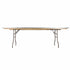 Chivari 96" x 30" (8 Foot) Rectangle Heavy Duty Natural Plywood Folding Banquet Table TPLYRT9630MG-AX-T
