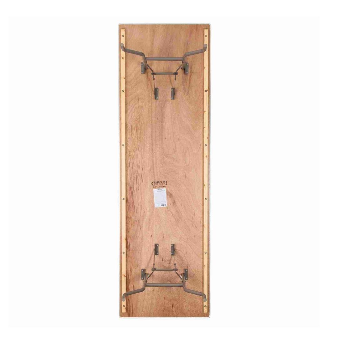 Chivari 96" x 30" (8 Foot) Rectangle Plywood Folding Table TPLYRT9630VG-AX-T