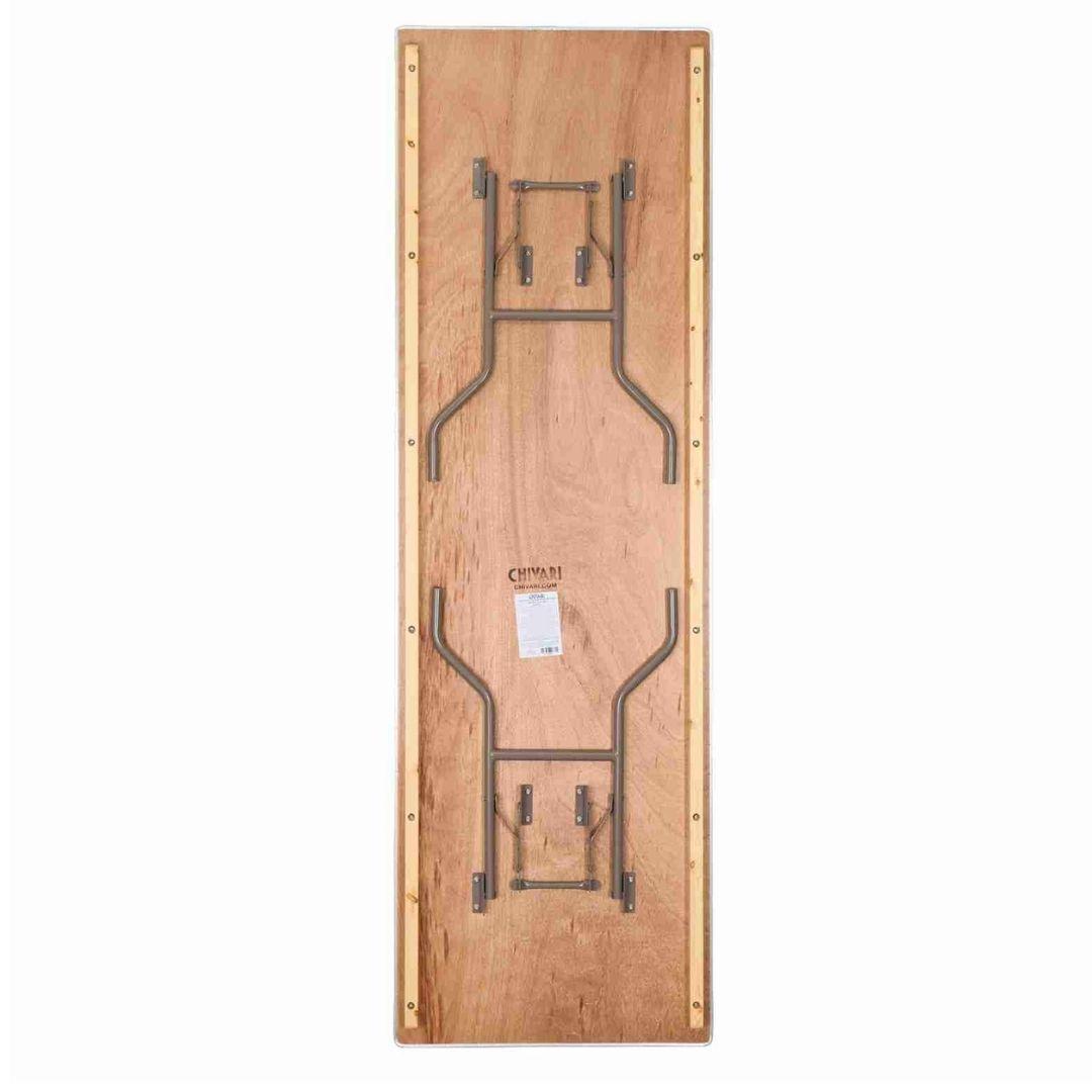 Chivari 96" x 30" (8 Foot) Rectangle Plywood Folding Table TPLYRT9630VG-AX-T