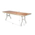 8 Plywood 96" x 30" (8 Foot) Rectangle Folding Tables with Vinyl Edge + Extra Large Steel Banquet Table Cart