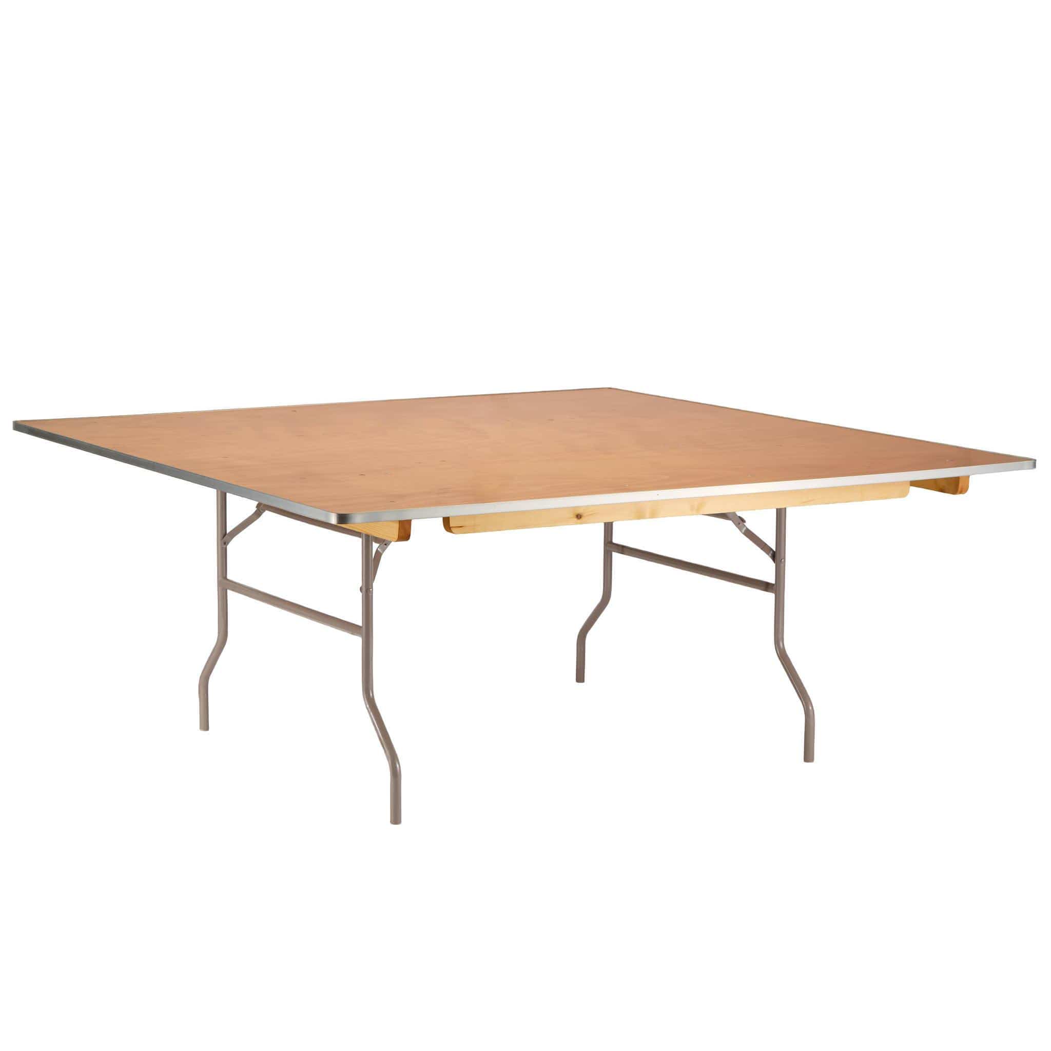 Chivari 72" x 72" (6 Foot) Square Plywood Folding Table TPLYSQ72MG-AX-T