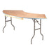 Chivari 7 Foot (84" x 30") Serpentine Plywood Table and Bar Top TPLYSRP84-BAR-KT-AX