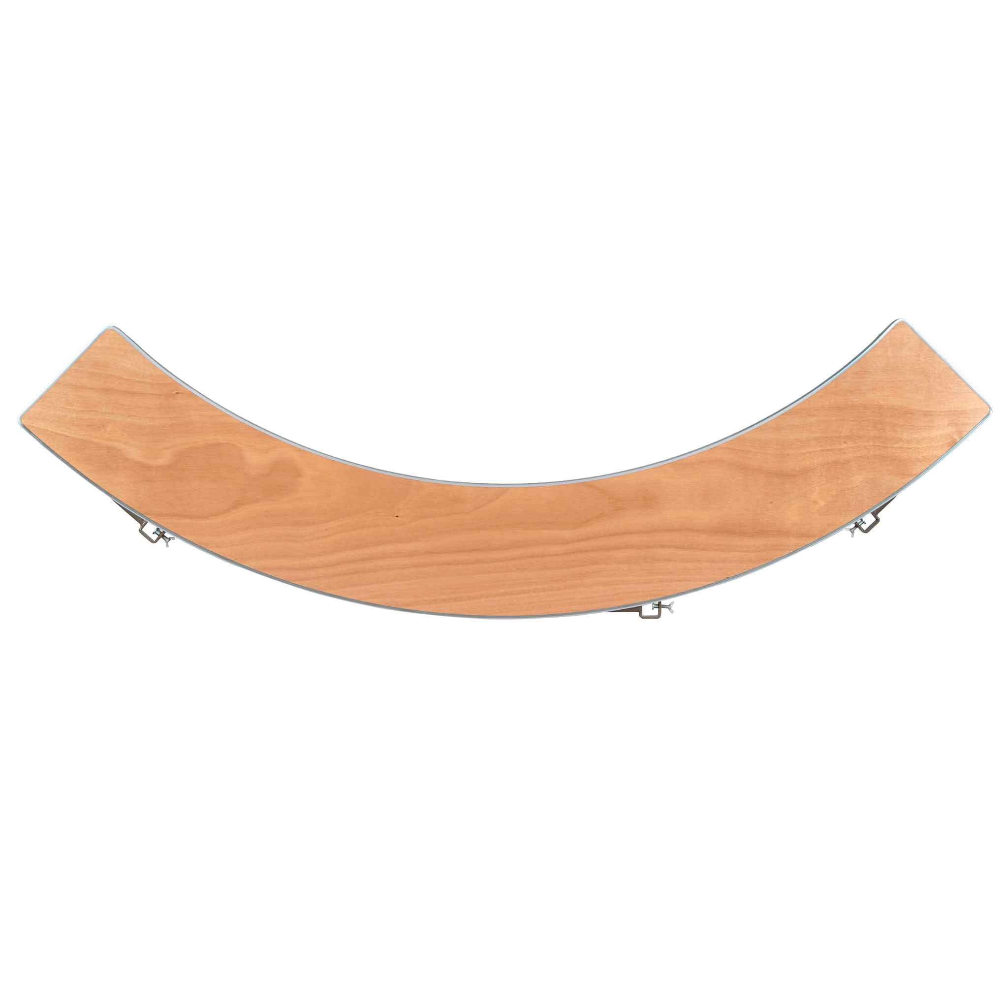 Chivari 7 Foot (84" x 30") Serpentine Plywood Table and Bar Top TPLYSRP84-BAR-KT-AX