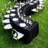Chivari 84" x 30" (7 Foot) Serpentine Plywood Steel Skeleton Folding Table TPLYSRP84MG-ST-AX
