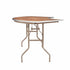 Chivari 84" x 30" (7 Foot) Serpentine Plywood Steel Skeleton Folding Table TPLYSRP84MG-ST-AX